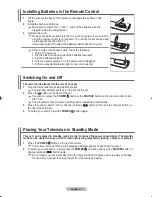 Предварительный просмотр 9 страницы Samsung LA70F9 Owner'S Instructions Manual