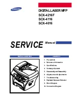 Samsung Lazett Combo SCX-4016 Service Manual preview