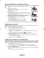 Предварительный просмотр 10 страницы Samsung LCD TV LE32MM8 Owner'S Instructions Manual