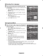 Предварительный просмотр 30 страницы Samsung LCD TV LE32MM8 Owner'S Instructions Manual