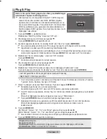 Предварительный просмотр 71 страницы Samsung LCD TV LE32MM8 Owner'S Instructions Manual