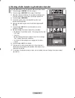 Предварительный просмотр 161 страницы Samsung LCD TV LE32MM8 Owner'S Instructions Manual