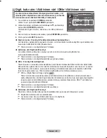 Предварительный просмотр 262 страницы Samsung LCD TV LE32MM8 Owner'S Instructions Manual