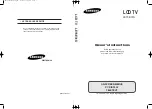 Preview for 2 page of Samsung LE15E31S Owner'S Instructions Manual