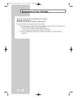 Preview for 74 page of Samsung LE17D11B Owner'S Instructions Manual