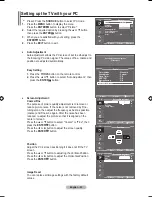 Предварительный просмотр 31 страницы Samsung LE19A650A1 User Manual