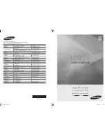 Samsung LE22A451C1 User Manual preview