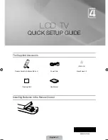 Preview for 2 page of Samsung LE22B450C8W Quick Setup Manual