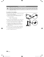 Предварительный просмотр 20 страницы Samsung LE22C350 Installation Manual