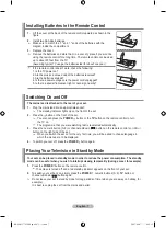 Preview for 9 page of Samsung LE22S8 Owner'S Instructions Manual