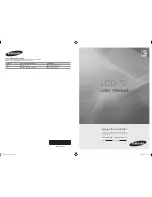 Предварительный просмотр 1 страницы Samsung LE26A336 User Manual