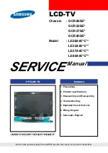 Предварительный просмотр 1 страницы Samsung LE26A45 C Series Service Manual