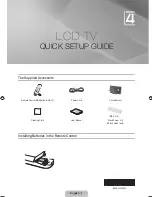 Preview for 2 page of Samsung LE26B460B2W Quick Setup Manual