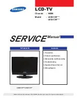 Предварительный просмотр 1 страницы Samsung LE26C35 SERIES Service Manual