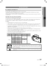 Предварительный просмотр 27 страницы Samsung LE26C350 User Manual