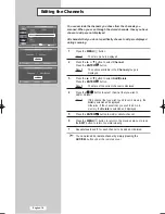 Предварительный просмотр 20 страницы Samsung LE26M5 Owner'S Instructions Manual