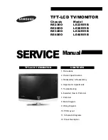 Предварительный просмотр 1 страницы Samsung LE26R51B Service Manual