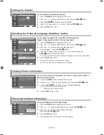 Предварительный просмотр 28 страницы Samsung LE26R73BD Owner'S Instructions Manual