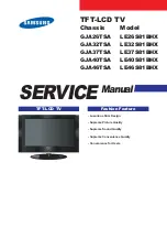 Preview for 1 page of Samsung LE26S81BHX Service Manual