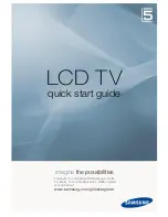 Preview for 1 page of Samsung LE32A566P1M Quick Start Manual