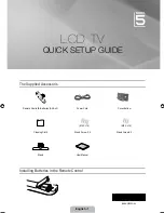 Preview for 2 page of Samsung LE32B530P7N Quick Setup Manual