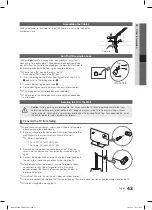 Preview for 43 page of Samsung LE32C550 User Manual