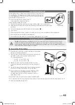 Предварительный просмотр 43 страницы Samsung LE32C580J1K User Manual