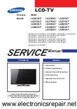 Samsung LE32C63 Series Service Manual предпросмотр