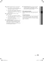 Preview for 21 page of Samsung LE32C650 User Manual