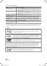 Предварительный просмотр 52 страницы Samsung LE32C650 User Manual