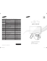 Предварительный просмотр 1 страницы Samsung LE32E420 User Manual