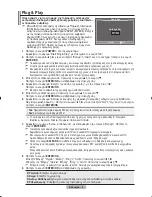 Предварительный просмотр 191 страницы Samsung LE32M8 Owner'S Instructions Manual