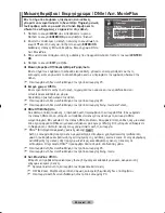 Предварительный просмотр 202 страницы Samsung LE32M8 Owner'S Instructions Manual