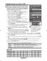 Предварительный просмотр 203 страницы Samsung LE32M8 Owner'S Instructions Manual