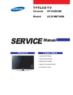 Samsung LE32M87BDX Service Manual предпросмотр