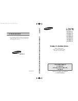 Samsung LE32R53B Owner'S Instructions Manual preview