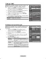 Preview for 210 page of Samsung LE32R8 Owner'S Instructions Manual