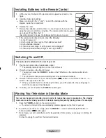 Preview for 9 page of Samsung LE32R82B Owner'S Instructions Manual