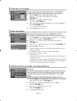 Предварительный просмотр 21 страницы Samsung LE32S62 Owner'S Instructions Manual