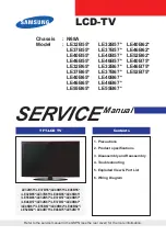 Samsung LE37B55 series Service Manual preview