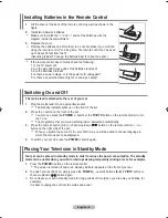 Предварительный просмотр 10 страницы Samsung LE37M8 Owner'S Instructions Manual