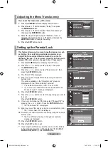 Предварительный просмотр 42 страницы Samsung LE37M86BD Manual