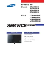 Предварительный просмотр 1 страницы Samsung LE37M86BDX Service Manual