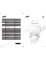 Preview for 1 page of Samsung LE40D550K1W User Manual