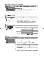 Preview for 109 page of Samsung LE40F7 Owner'S Instructions Manual