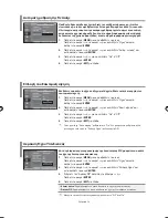 Preview for 152 page of Samsung LE40F7 Owner'S Instructions Manual