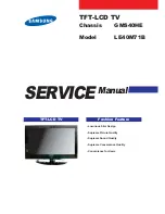 Предварительный просмотр 1 страницы Samsung LE40M71B Service Manual