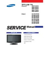 Предварительный просмотр 1 страницы Samsung LE40R88BD Service Manual