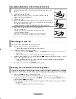 Предварительный просмотр 10 страницы Samsung LE52F9 Owner'S Instructions Manual