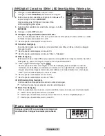 Предварительный просмотр 407 страницы Samsung LE52F9 Owner'S Instructions Manual